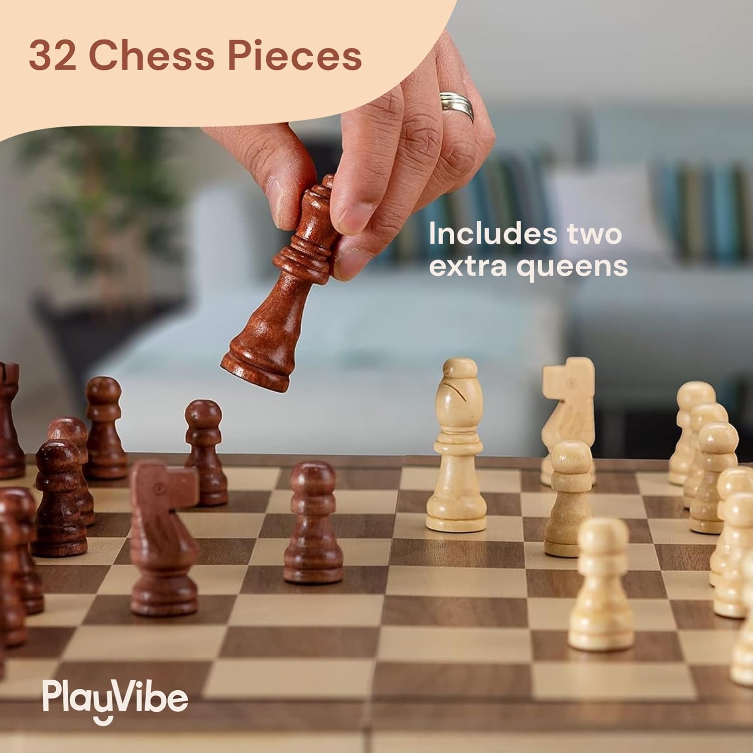 Handcrafted Wooden Game Pieces